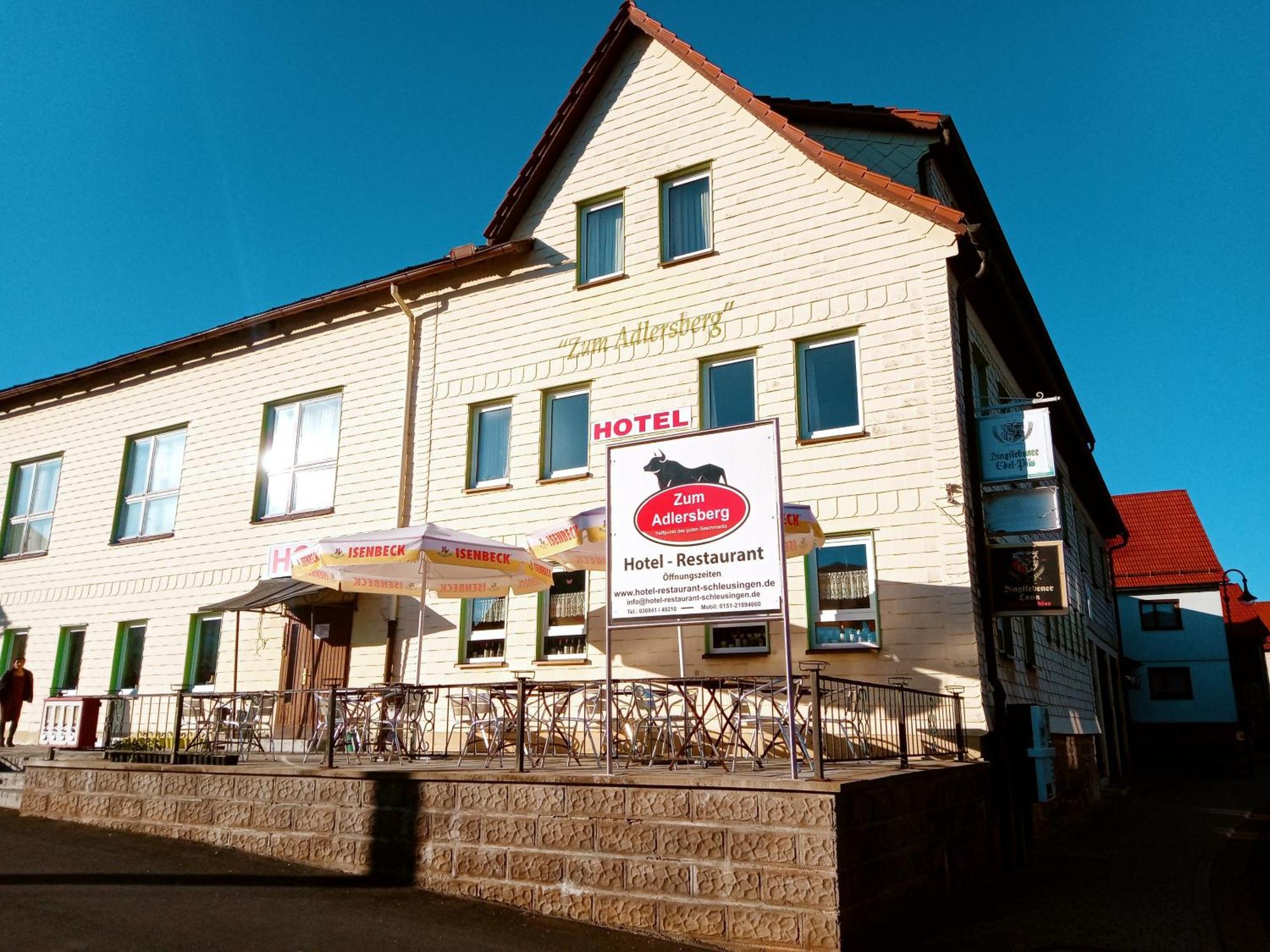 Hotel & Restaurant Zum Adlersberg Schleusingen Buitenkant foto
